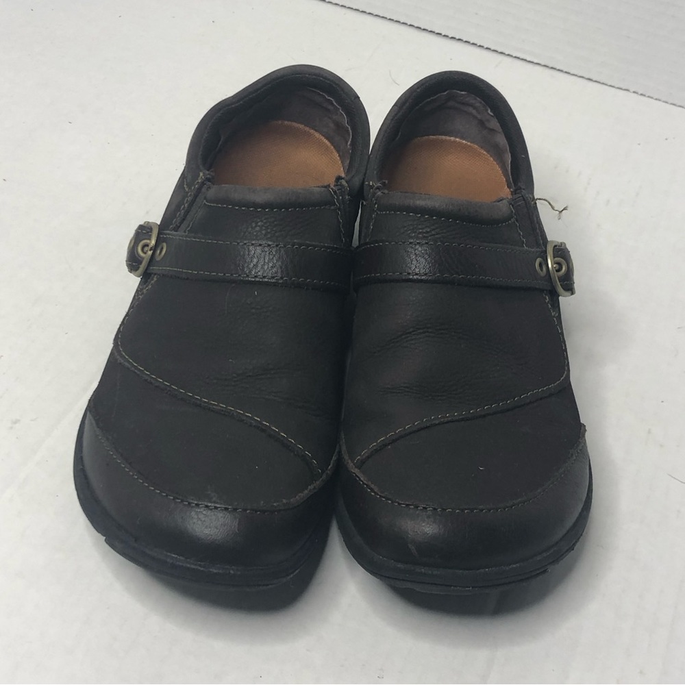 Merrell Shoes Womens 9 Dassie Buckle Brown Slip On Comfort Nubuck Leather - Picture 2 of 12